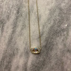 KENDRA SCOTT elisa gold pendant in dichroic glass